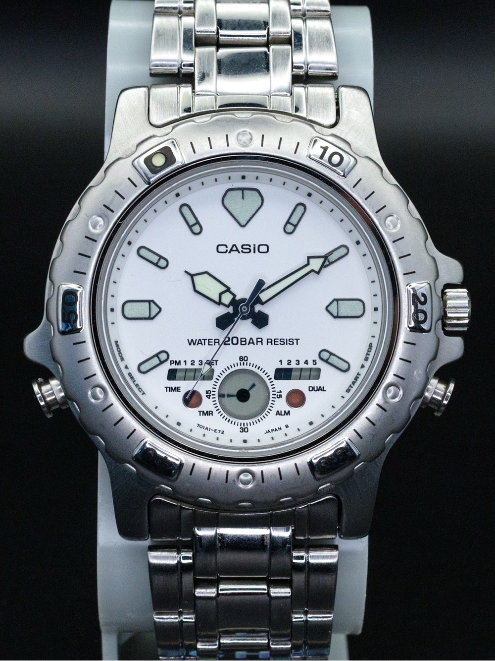 Casio Rare Marlin AD-733 Vintage 40mm Analog/Digital JDM Import Watch